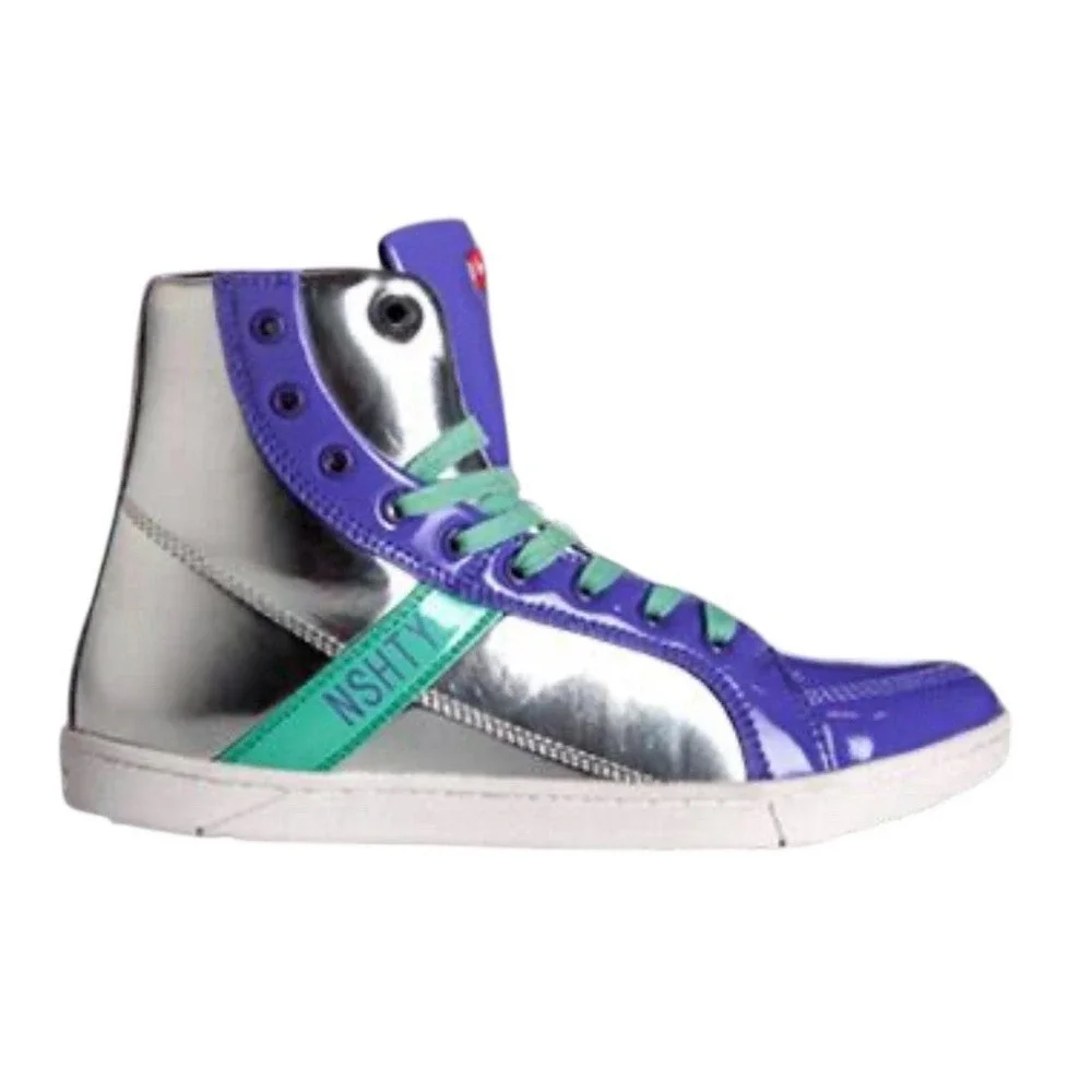 Heyday Footwear High Top Trainer Bodybuilding Weightlifting Men's Size 11 Metal